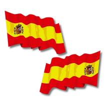 Grupauto ADH06590 - PEGATINA BANDERA DE ESPAÑA 2 UND.